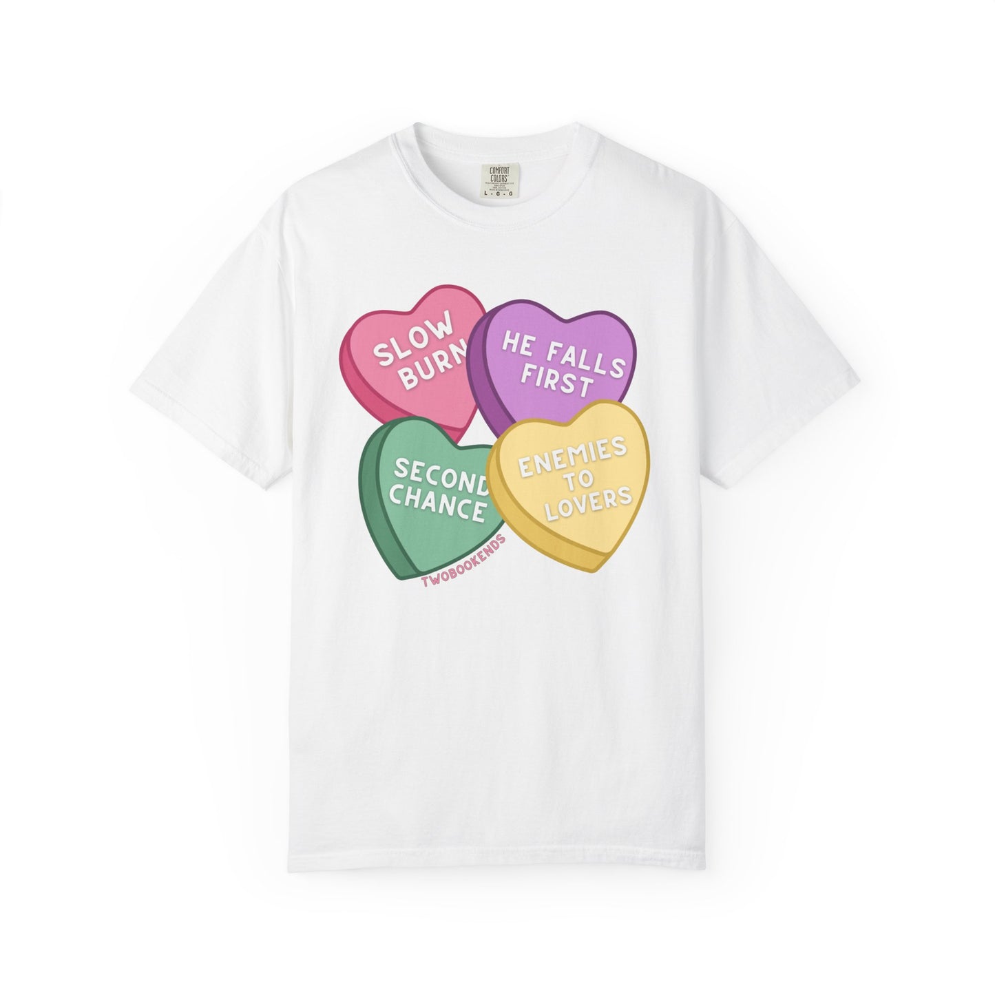 Romance Trope Candy Hearts T-Shirt