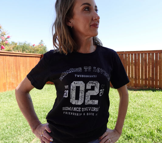 "Enemies to. Lovers" Romance University Jersey Tee