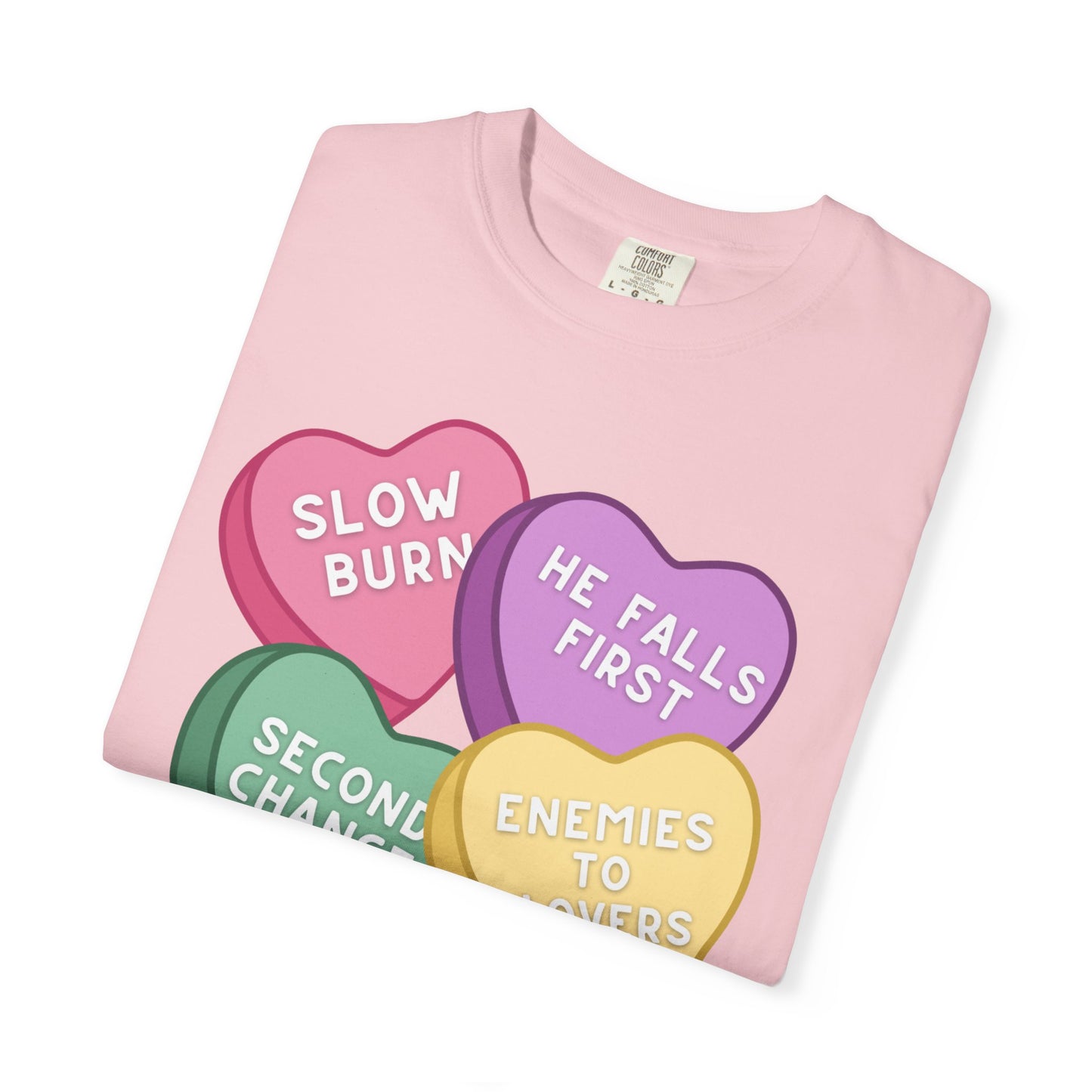 Romance Trope Candy Hearts T-Shirt