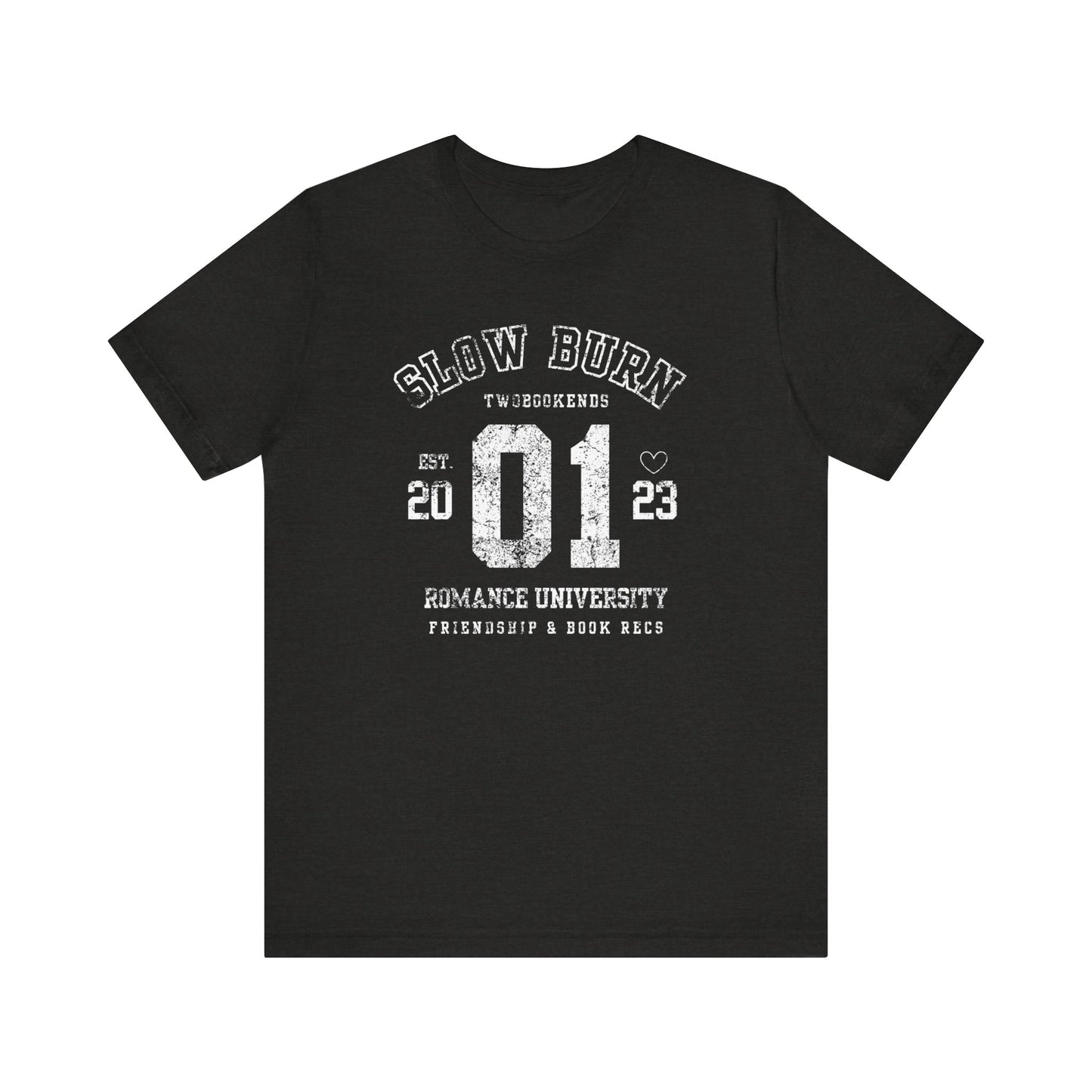 "Slow Burn" Romance University Jersey Tee