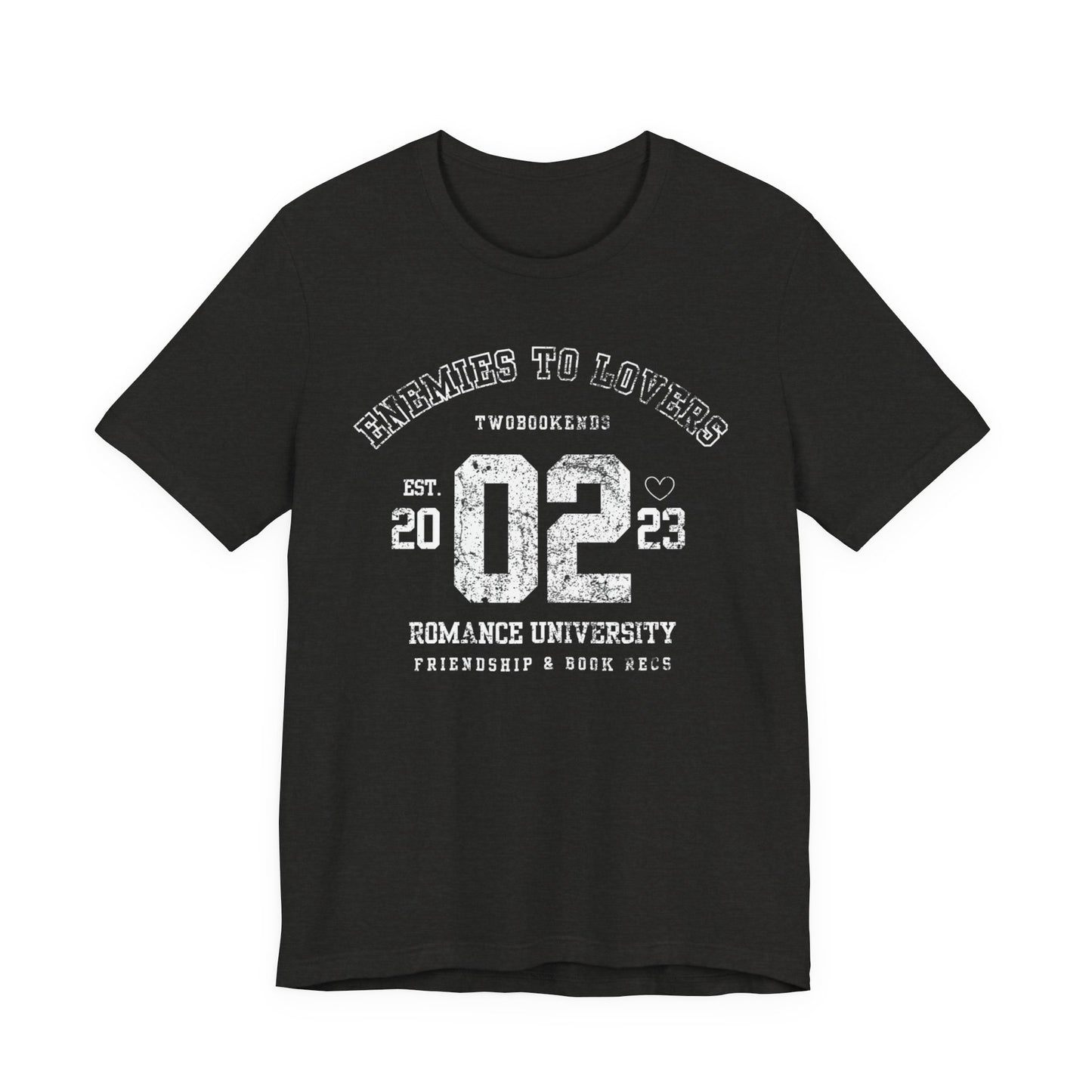 "Enemies to. Lovers" Romance University Jersey Tee
