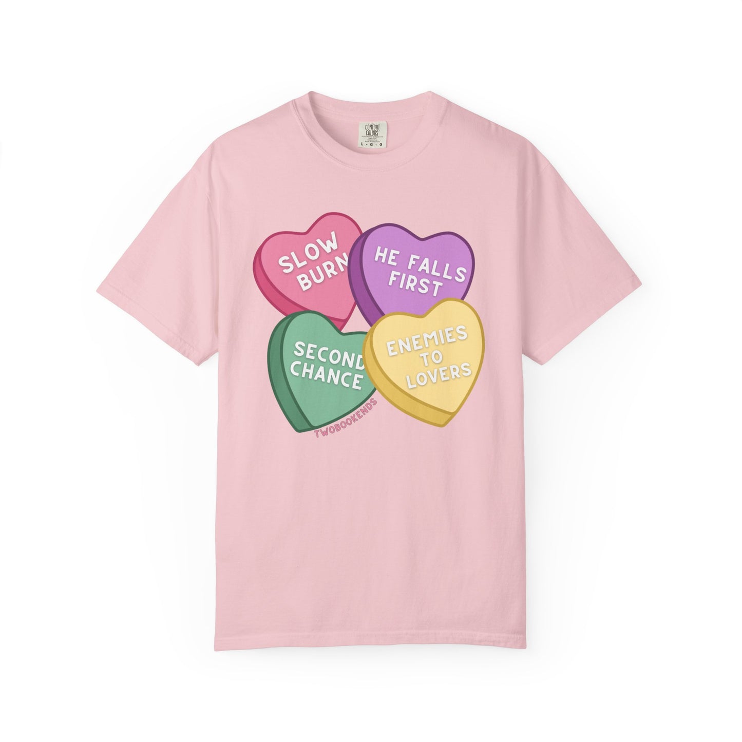Romance Trope Candy Hearts T-Shirt